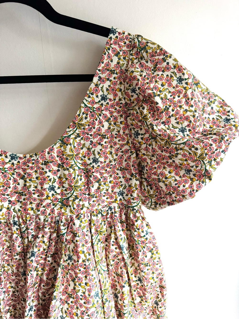 Tuckernuck-Hyacinth House Floral Bubble-Sleeve Peasant Top